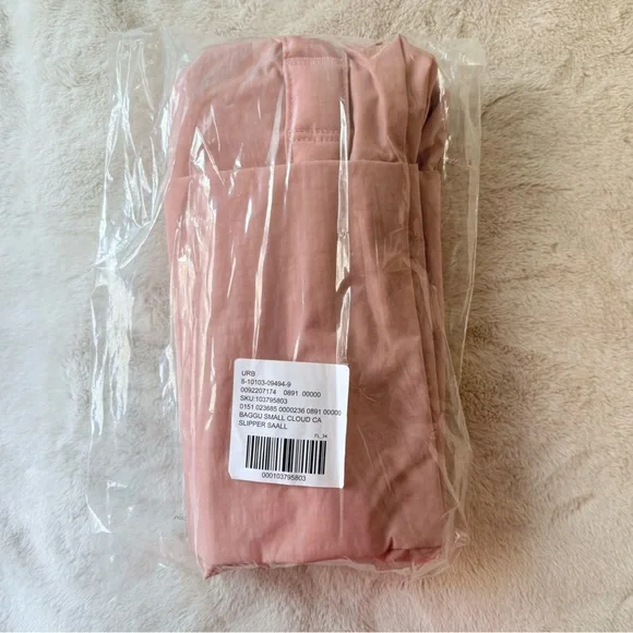 NWT BAGGU Small Cloud Carry-On Bag Rose Tan - Picture 13 of 13